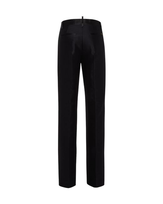 DSquared² Black Daisy Tuxedo Pants