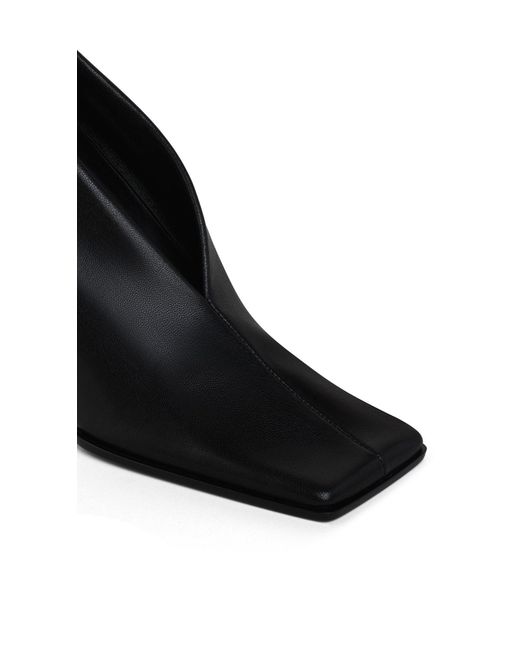 Alaïa Black Alaïa Aubergine Soft Square Pumps