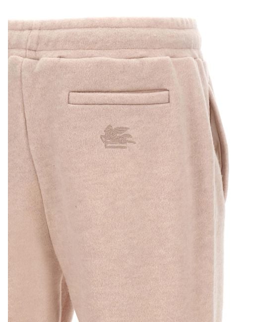 Etro Natural Pegaso Embroidered Jogging Trousers for men