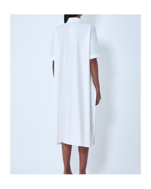 MM6 by Maison Margiela Blue Side Slits Midi Dress