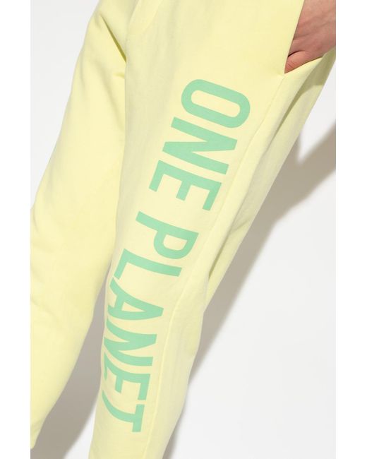 DSquared² Yellow Logo-Print Cotton Track Pants for men