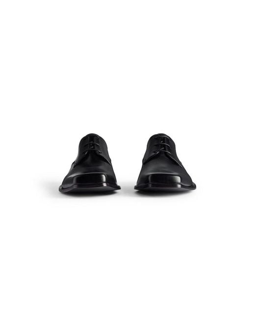 Balenciaga Black Concorde Derby Shoes for men