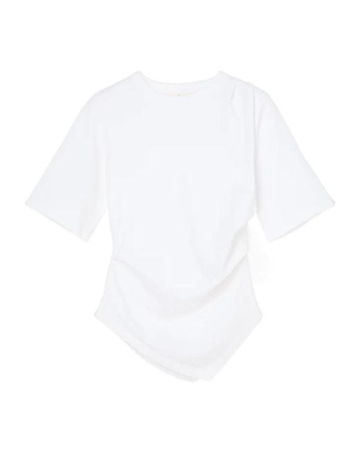 Rohe White Draped Front T-Shirt