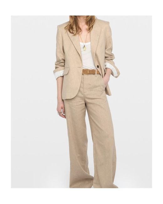 Zadig & Voltaire Natural Vavy Blazer
