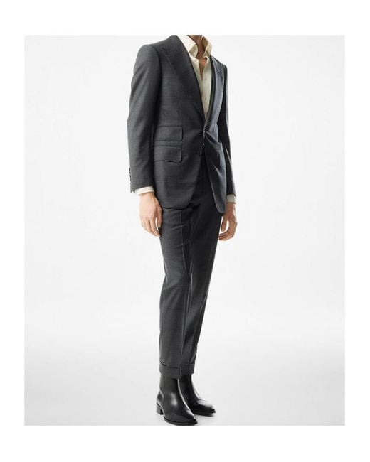 Tom Ford Black Single-Breasted Suit for men