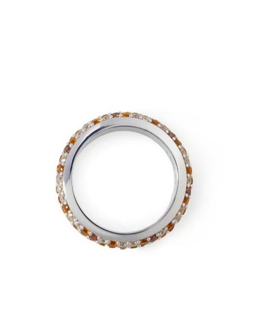Loewe White Thin Pavé Ring