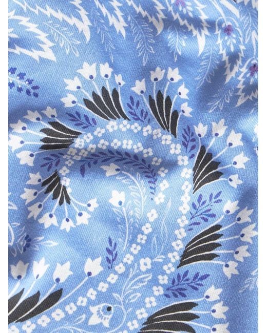 Etro Blue Bandana Print Crewneck T-Shirt