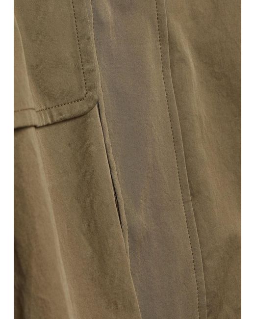 FRAME Green Belted Cotton Trench Jacket