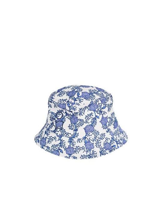 Isabel Marant Blue Floral-Print Hats