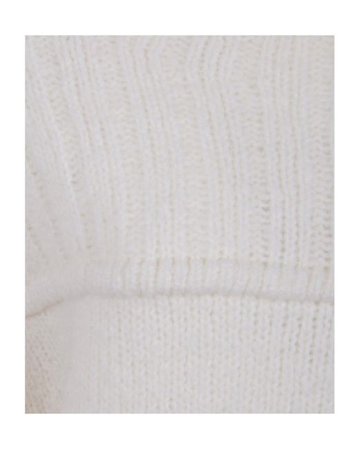 Dries Van Noten Gray Long-Sleeved High-Neck Jumper for men