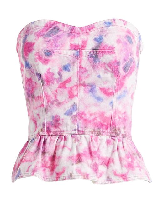 Isabel Marant Pink Deep V-Neck Bra Top