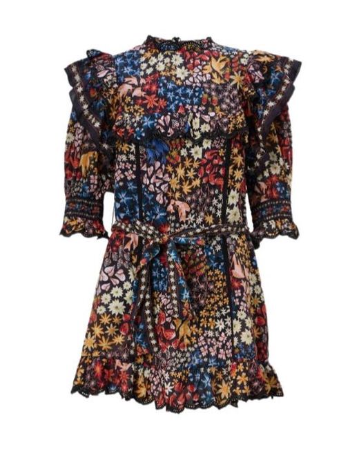 Farm Rio Multicolor Patterned Dress
