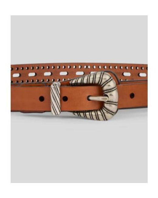 Etro Brown Openwork Belt