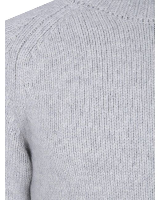 Tom Ford Gray High Neck Knitted Jumper for men