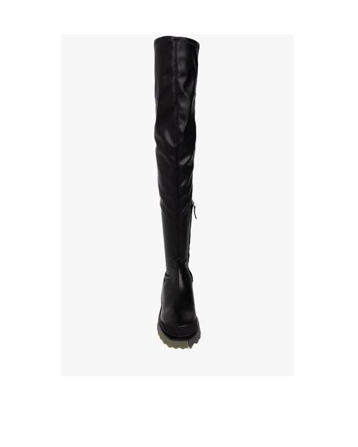 Off-White c/o Virgil Abloh Black Round Toe Knee-Length Boots