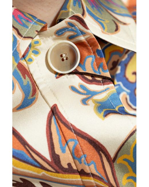 Etro Metallic Paisley Printed Jacket