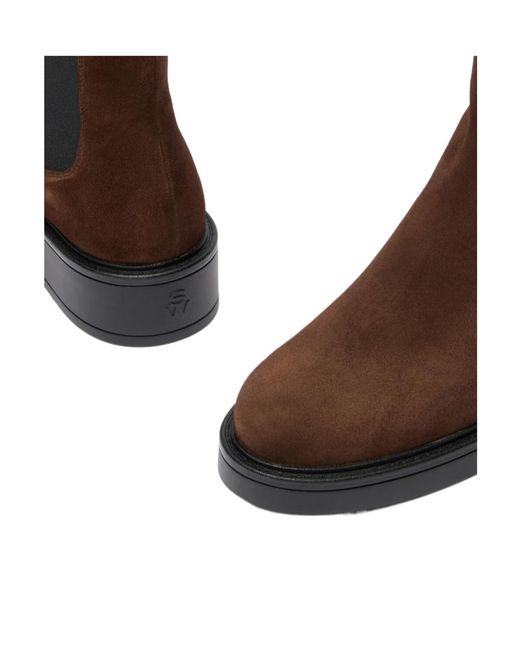 Stuart Weitzman Brown Celia Chelsea Bootie