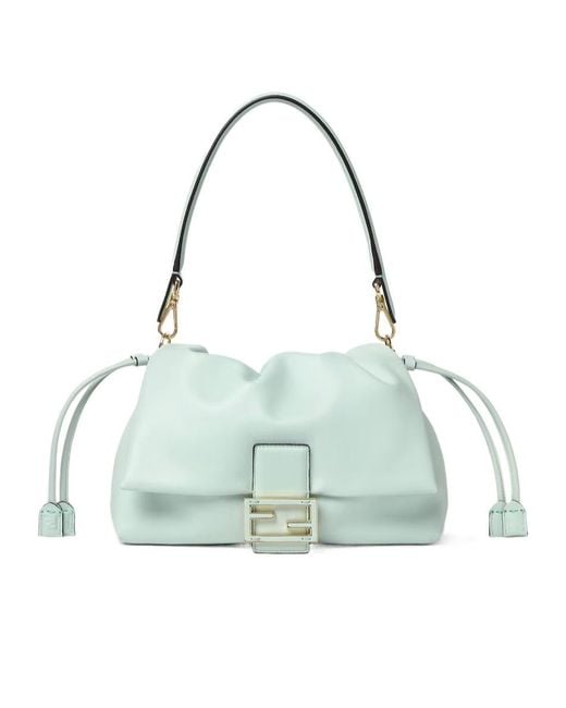 Fendi Green Mamma Baguette Medium Shoulder Bag