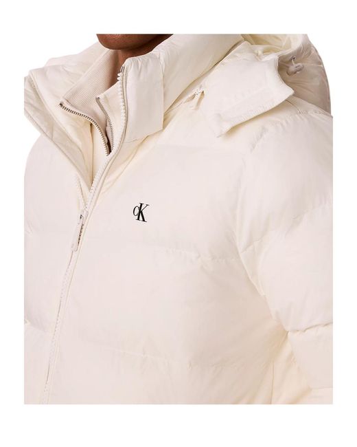 Calvin Klein Natural Relaxed Nylon Puffer Jacket for men