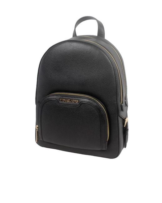 Michael Kors Black Medium Jaycee Zipper Pocket Backpack