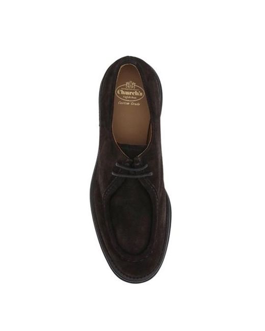 Church's Black Piped Trim Nelly Lace-Up Shoes