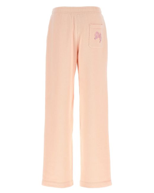 Dolce & Gabbana Natural Logo Embroidered Joggers