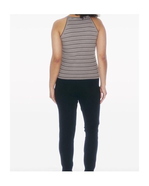 Filippa K Multicolor Monogram-Embroidered Striped Organic Cotton Tank Top
