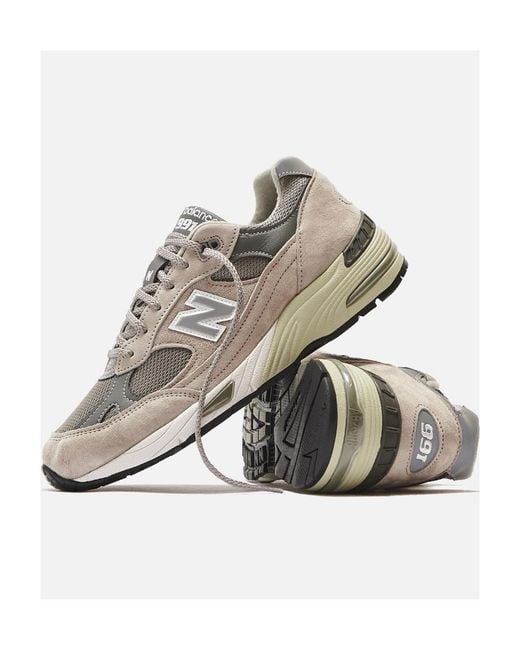 New Balance Gray 991Gl Lace-Up Sneakers
