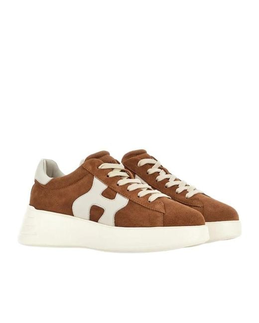 Hogan Brown Rebel H562 Low-Top Sneakers