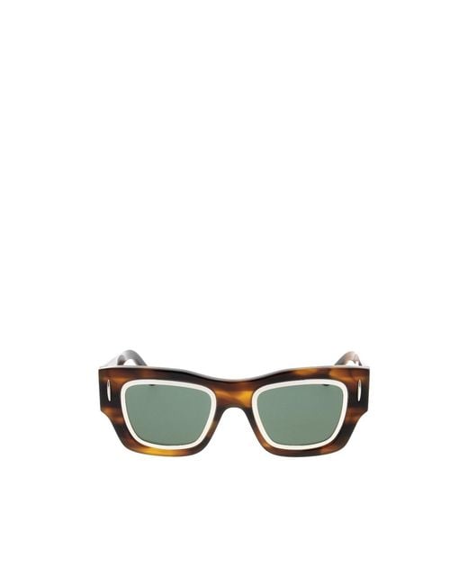 Loewe Green Square Frame Sunglasses for men