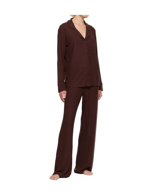 Skims Red Casual Pajama Set