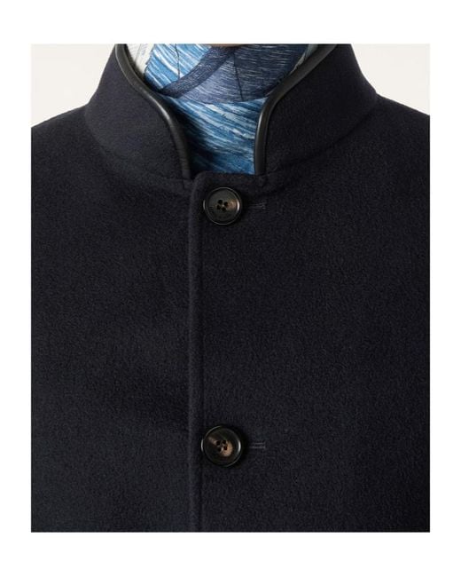 Loro Piana Blue Spagna Button-Fastening Patch-Pocket Jacket for men