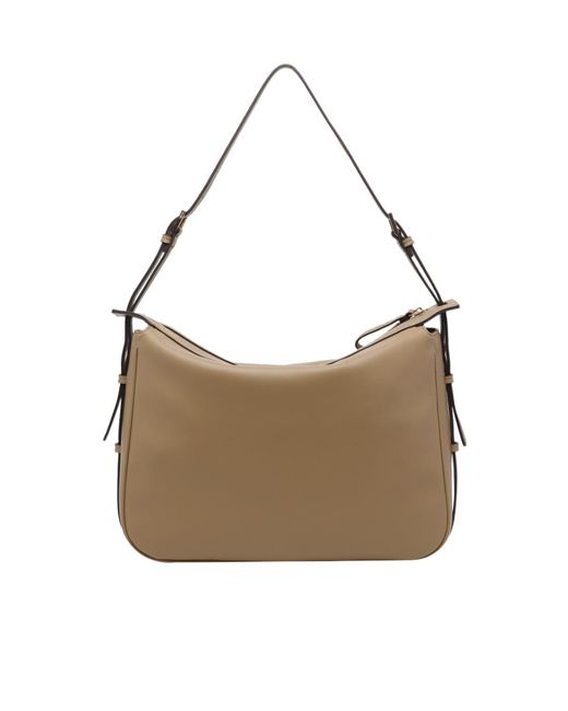 Liu Jo Gray Logo Zip Shoulder Bag