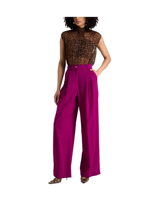 Dolce & Gabbana Pink Loose-Fitting Trousers