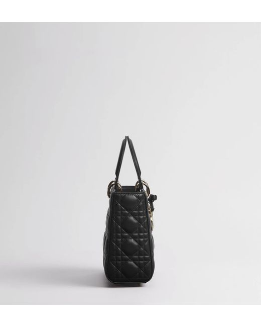 Dior Black Small Lady Bag With Strap