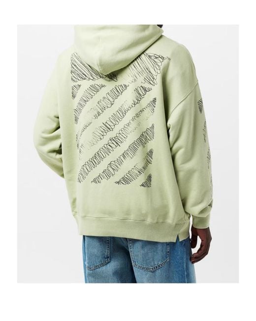 Off-White c/o Virgil Abloh White Scrib Diag Over-The-Head Hoodie for men