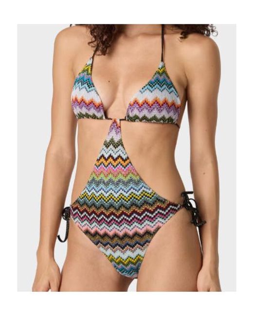 Missoni White Zigzag Pattern Bikini