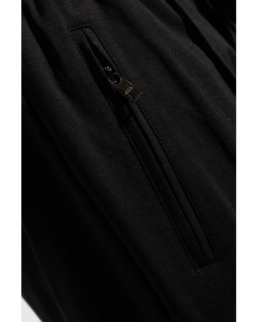 Dolce & Gabbana Black Elastic Waist Jogging Pants for men