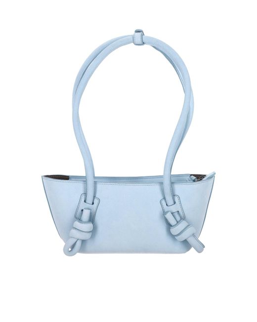 Hereu Blue Fleca Knotted-Handle Mini Shoulder Bag