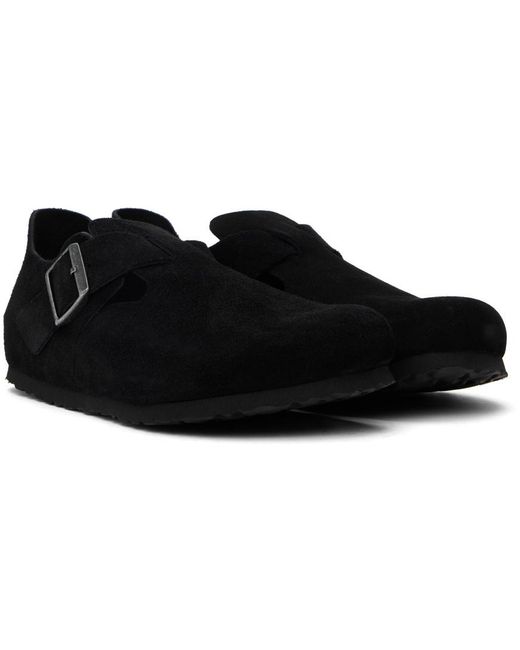 Birkenstock Black London Suede Loafers for men