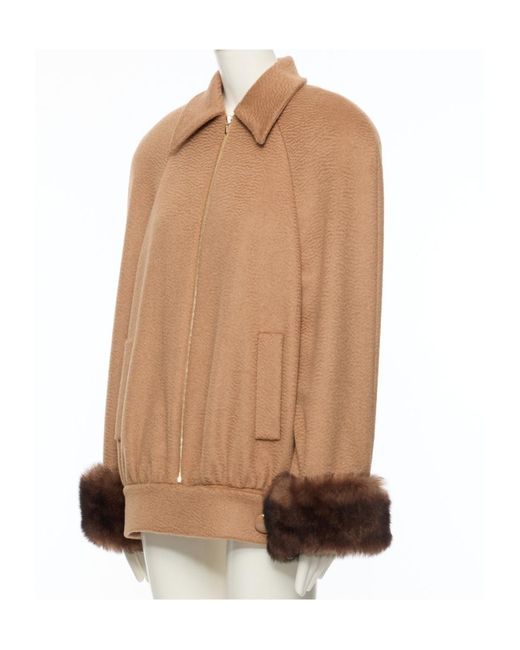 Valentino Brown Collared Long-Sleeved Casual Jacket