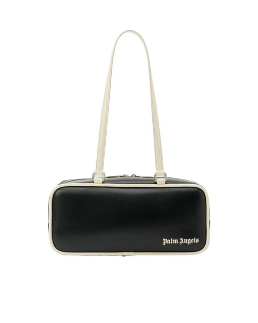 Palm Angels Black Classic Logo Shoulder Bag