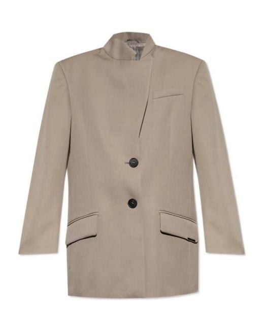 The Attico Natural The Single-Breasted Blazer
