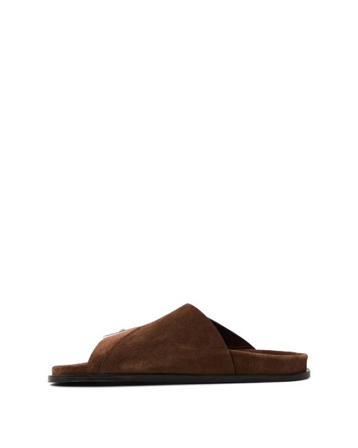 Alohas Brown Alba Flat Sandals