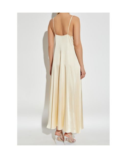 Forte_forte White V-Neck Slip Maxi Dress
