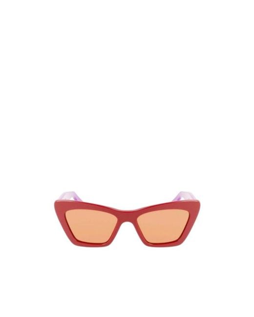 Ferragamo Pink Ferragamo Eyewear Cat Eye Frame Sunglasses