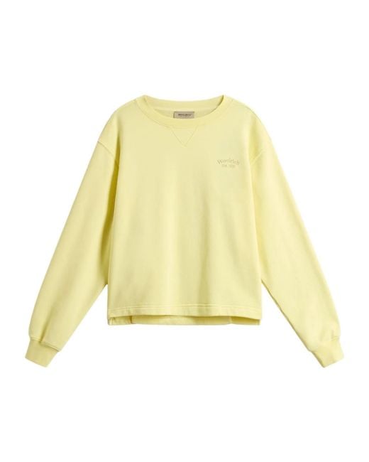 Woolrich Yellow Cotton Sweater
