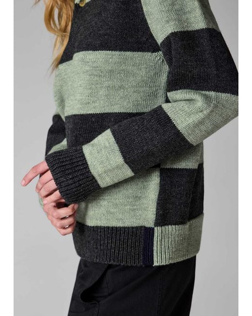 Paul Smith Gray Striped Long-Sleeved Sweater for men
