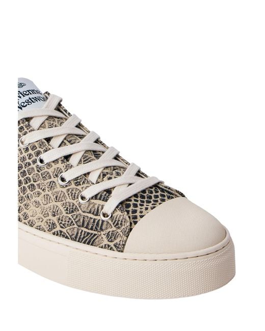Vivienne Westwood Gray Plimsoll Patterned Low-Tops for men