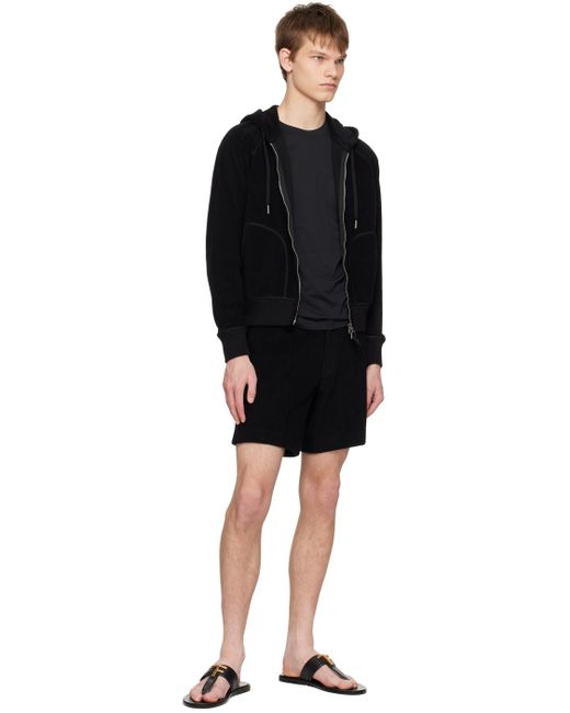 Tom Ford Black Long-Sleeved Casual Jacket for men